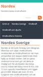 Mobile Screenshot of nordex.nu