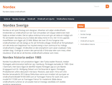 Tablet Screenshot of nordex.nu